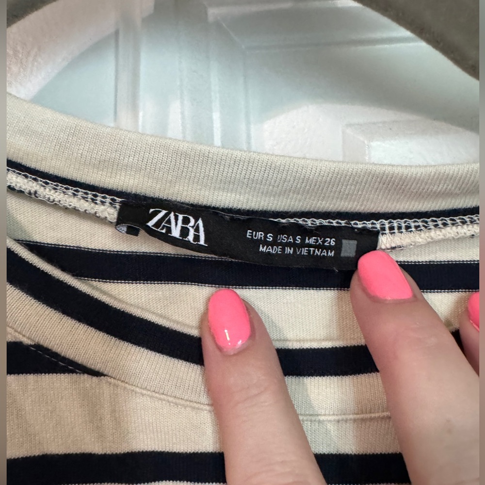 ZARA CONTRASTING SATIN EFFECT MIDI DRESS - Picture 3 of 6
